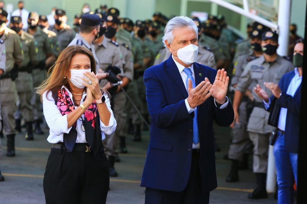 Caiado inaugura novo Centro de Convivência da Casa Militar, em Goiânia