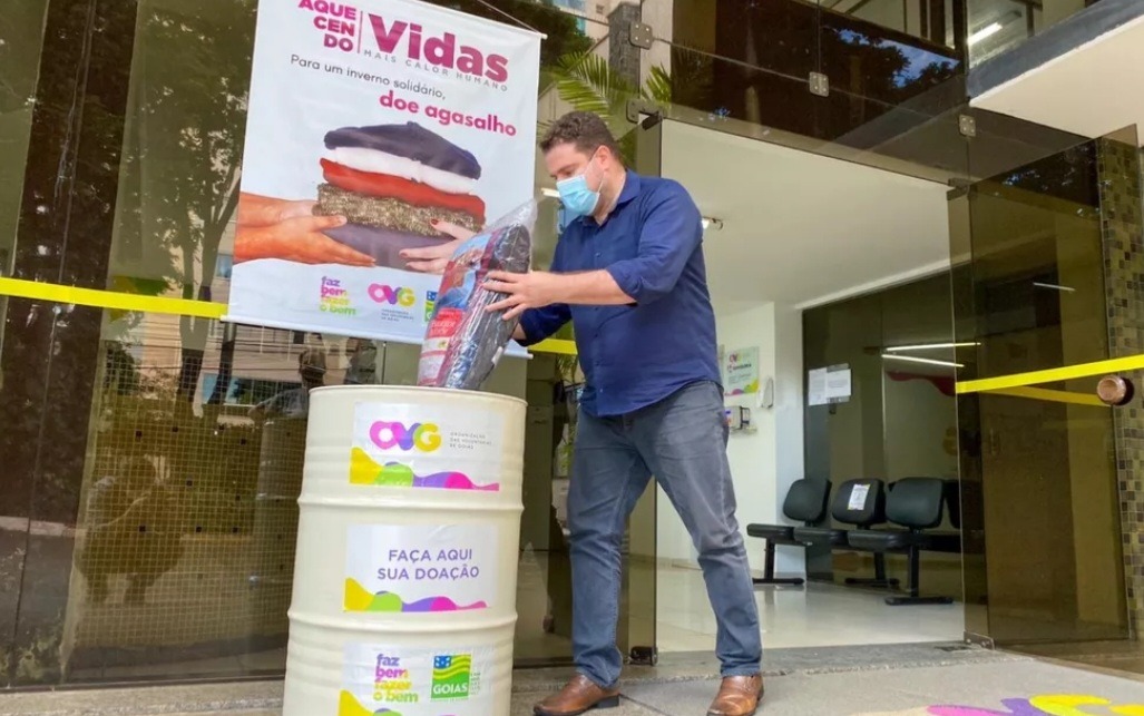 OVG faz campanha para arrecadar agasalhos para moradores de rua em Goiânia