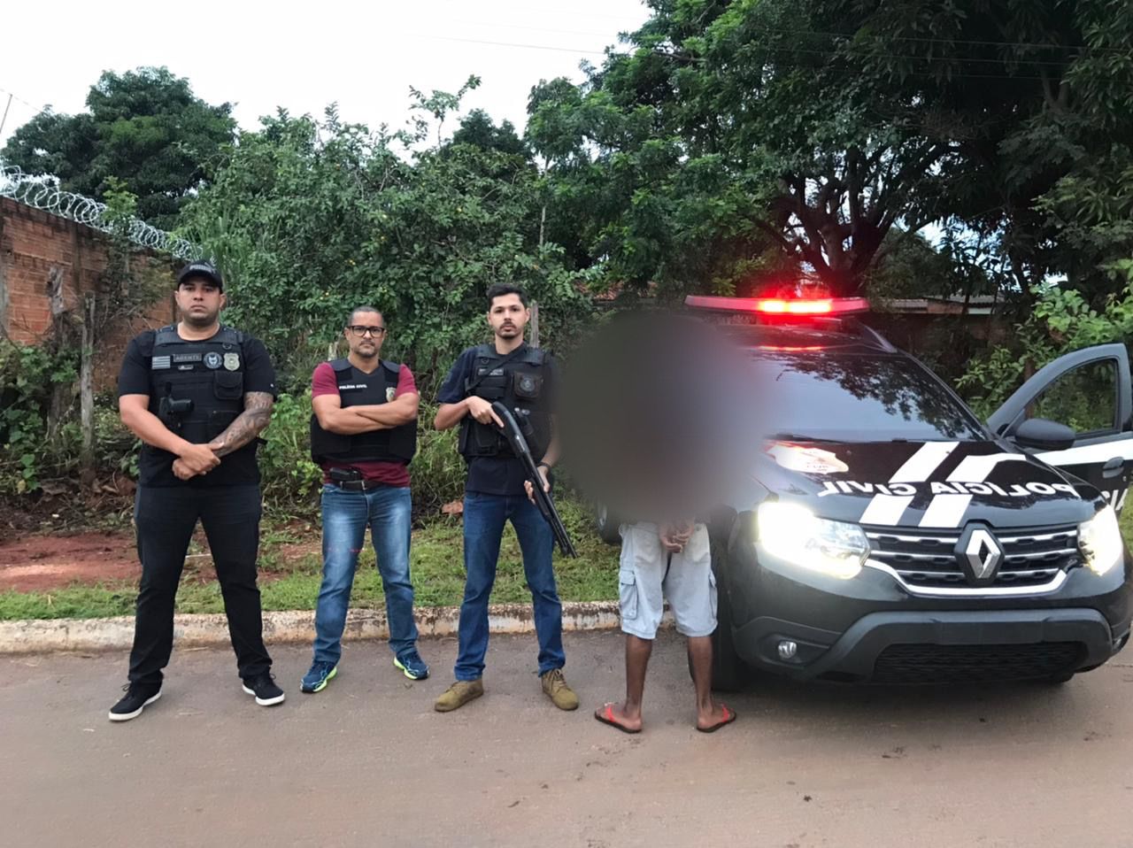 Homem é preso após matar a companheira com pedra, em Bonfinópolis