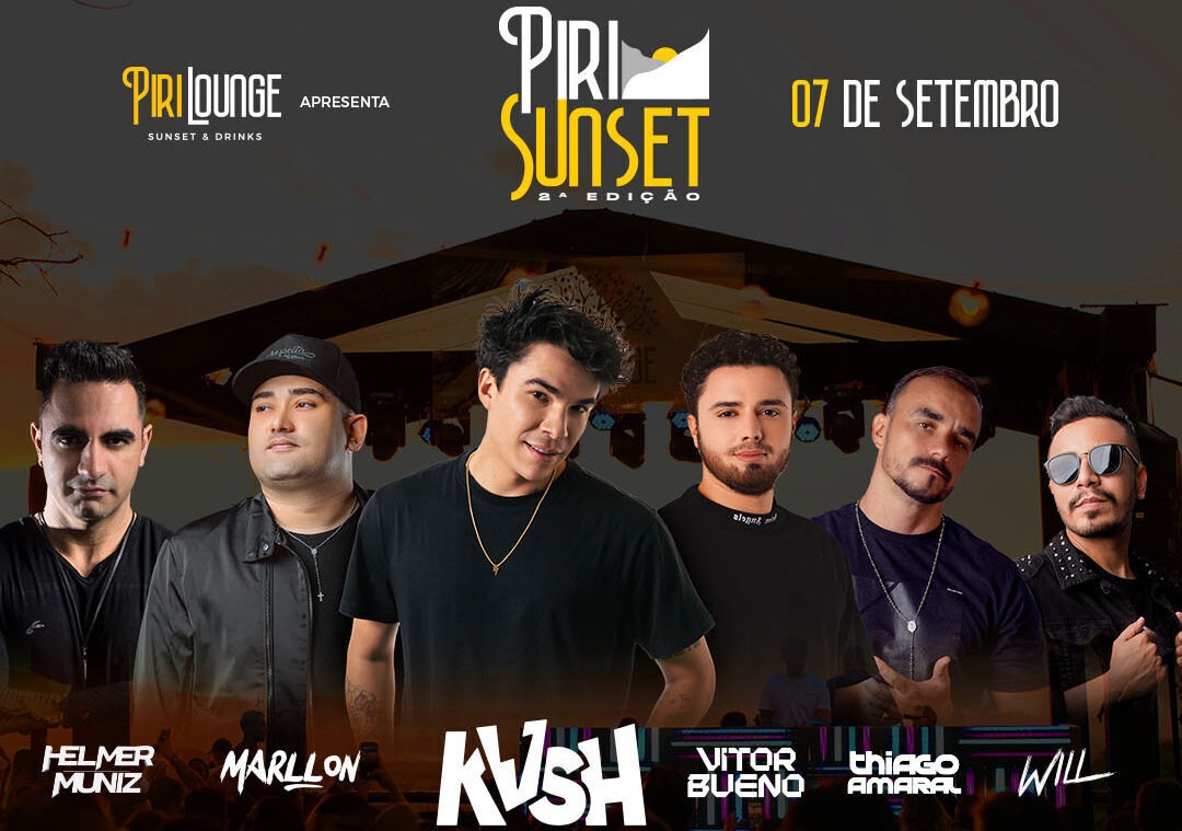 Dj KVSH trará set exclusivo para a “Piri Sunset 2ª Edição”: neste sábado, Feriado de 7 de Setembro, em Pirenópolis!