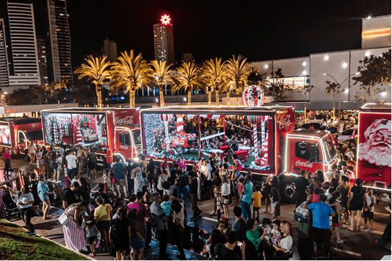 Caravana de Natal da Coca-Cola traz magia e encanto para 11 cidades de Goiás