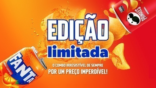 Nova parceria entre Fanta e Pringles® aposta em combo icônico para o público jovem
