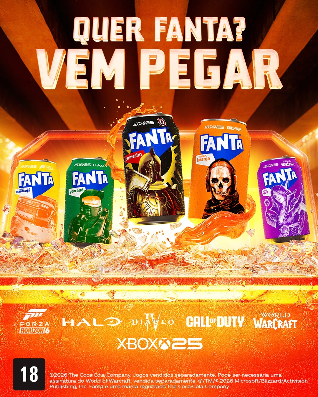 FANTA E XBOX SE UNEM PARA DESAFIO GLOBAL DE GAMING NA CAMPANHA “QUER FANTA? VEM PEGAR!