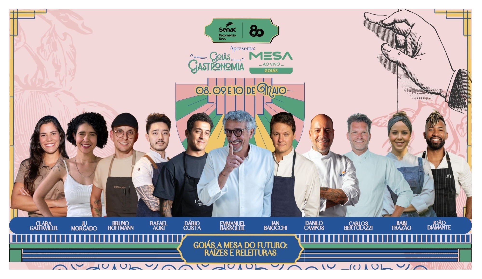 Primeiro fim de semana do Goiás Gastronomia 2026 reúne shows e chefs renomados